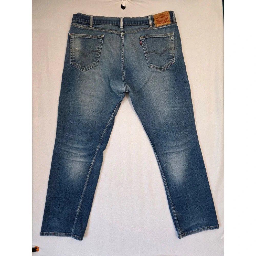 Levi's 505 Regular Fit Jeans 40x32 Blue Denim Straight Leg Classic Casual Men